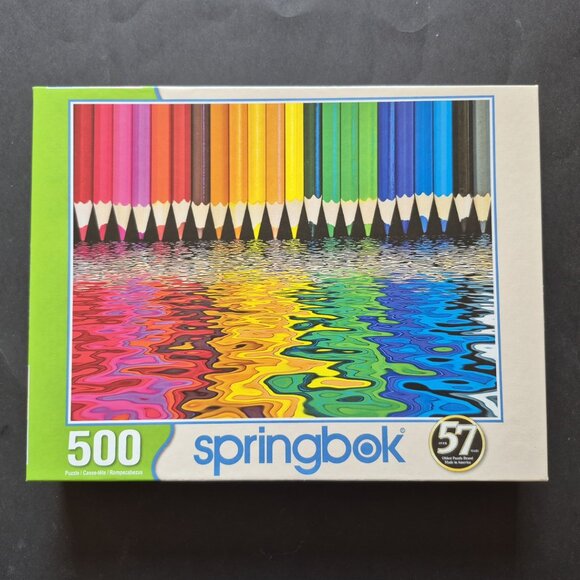 500 Piece "Pencil Pushers" Jigsaw Puzzle - Picture 1 of 2